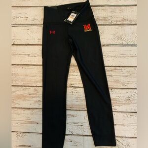 Under Armour Legging NWT Compression Ankle SMALL - University Of Maryland TERPS
